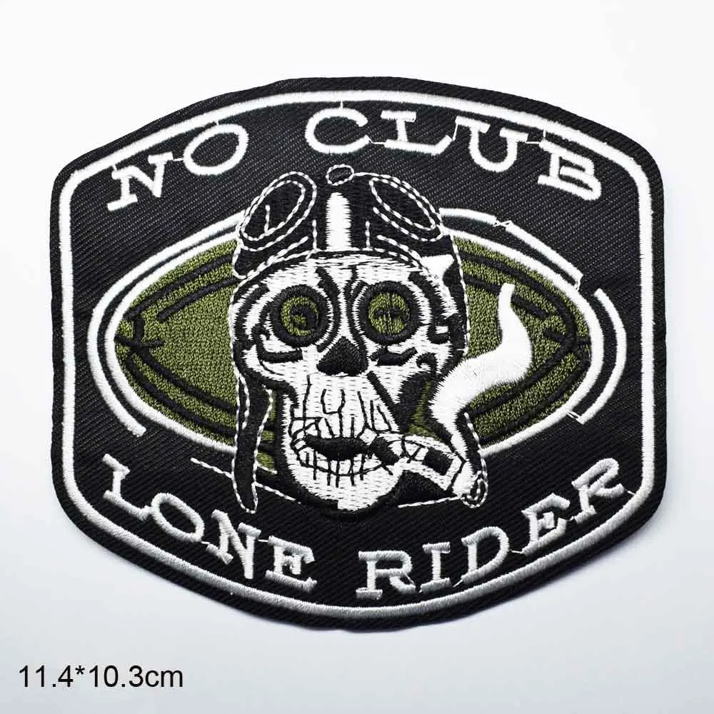 Lone Rider Wild Hogs Iron On Embroidered Clothes Patches For Clothing Wholesale