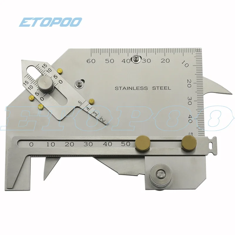 Saldatura angolo calibro WGU-8M saldatura cucitura calibro a corsoio saldatura calibro saldatura strumento di ispezione MG-8 saldatura angolo