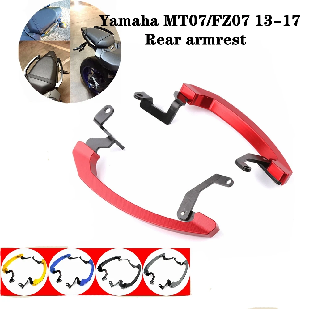 

For Yamaha MT07 FZ07 2013 2014 2015 2016 2017 Motorcycle CNC Aluminum Tail Rear Seat Passenger Pillion Handle Grab Bars Armrest