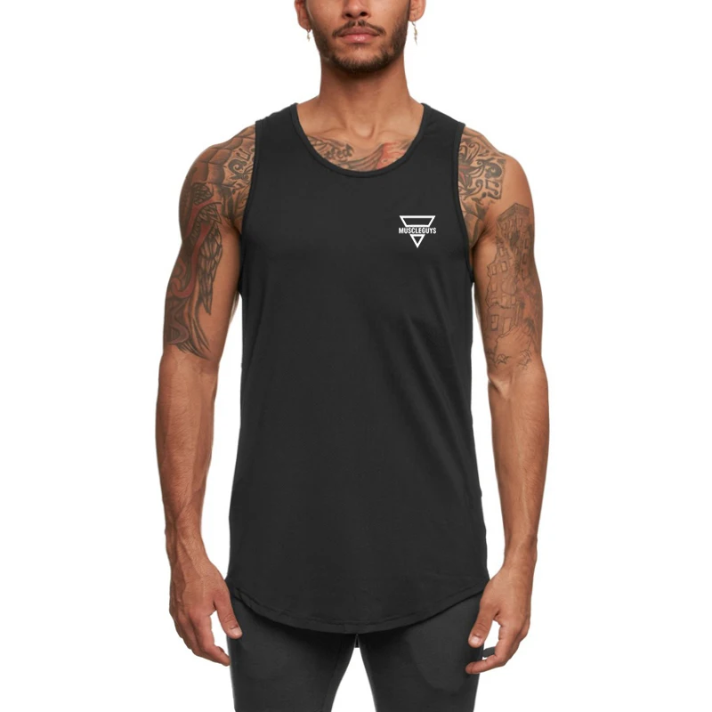 

Brand Summer Workout Mesh Fitness Quick Dry Vest Tank Top Men Musculation Gym Clothing Bodybuilding Sports Sleeveless Shirt