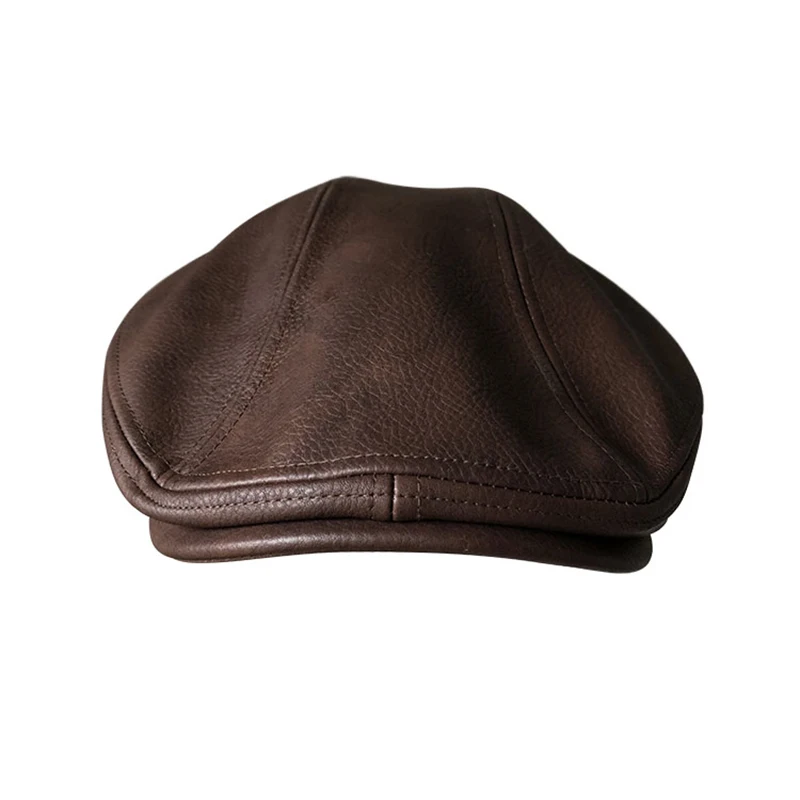 Classic Newsboy Cap For Men Upscale PU Berets Casual HandsomeBaker Boy Hat Women Fashion Boinas Duckbill Cabbie Hats BLM259