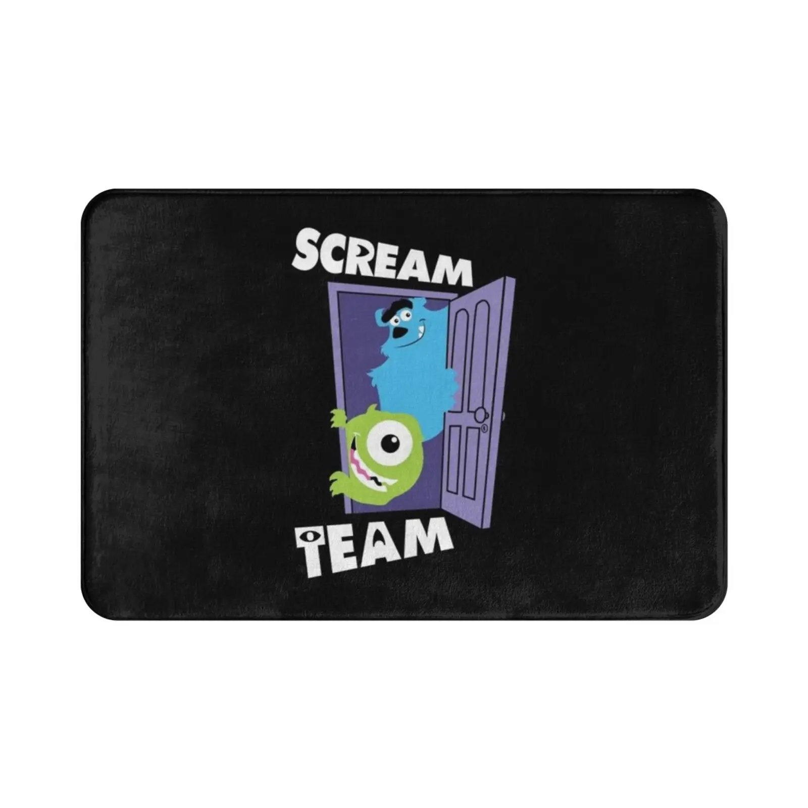 Scream Team Carpet Mat Rug Cushion Soft Monsters Inc Mike And Sulley Patterns Quarantine Social Distancing Funny