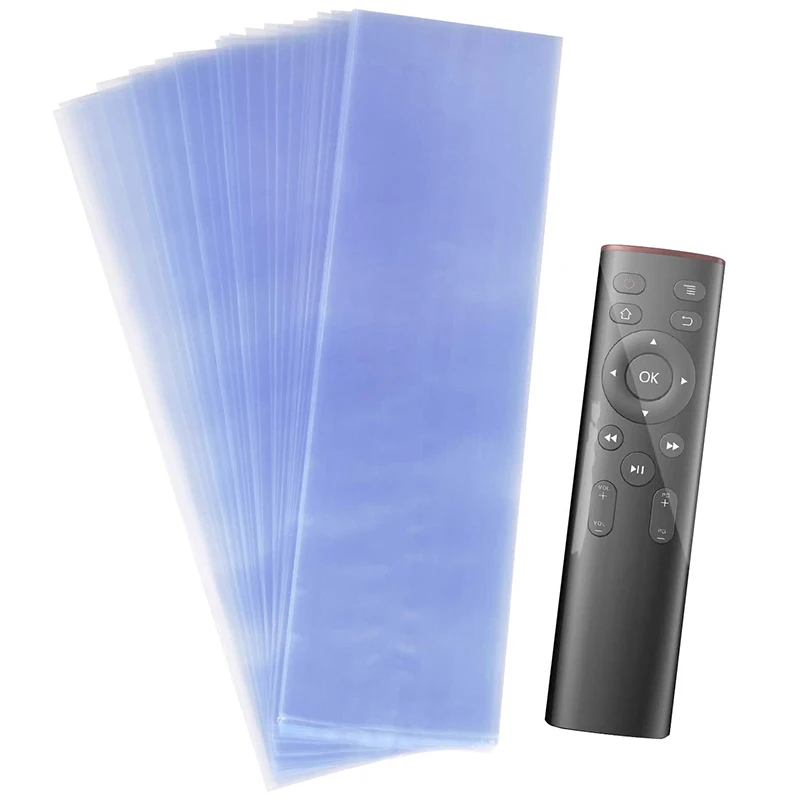 10PCS Transparent Shrink Wrap Bags For Remote Control Clear Anti-dust Proof Protective Case Film Cover Air Conditioner Video TV