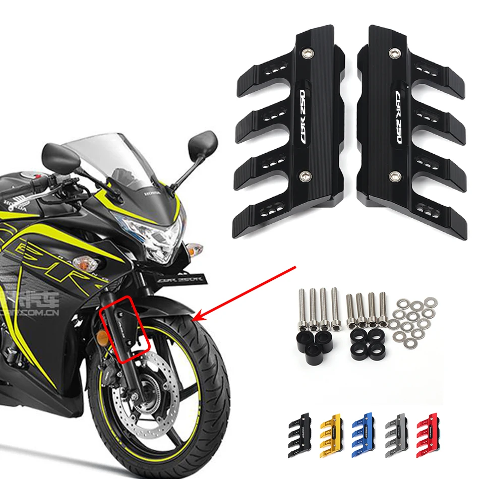 

Motorcycle Front Fender Side Protection Guard Mudguard Sliders HONDA CBR250 CBR250R CBR250RR CBR 250R Accessories universal