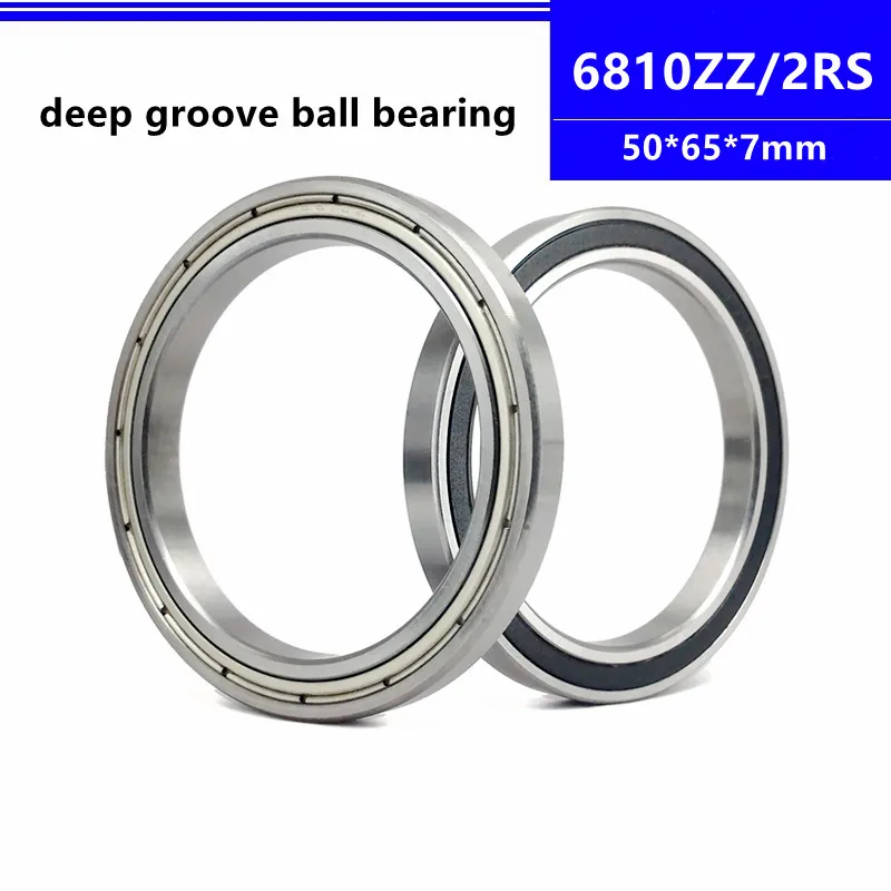 

20pcs 6810ZZ 6810-2RS 6810Z 6810-2Z 6810RS 6810 50*65*7mm thin wall deep groove ball bearing 50x65x7 mm