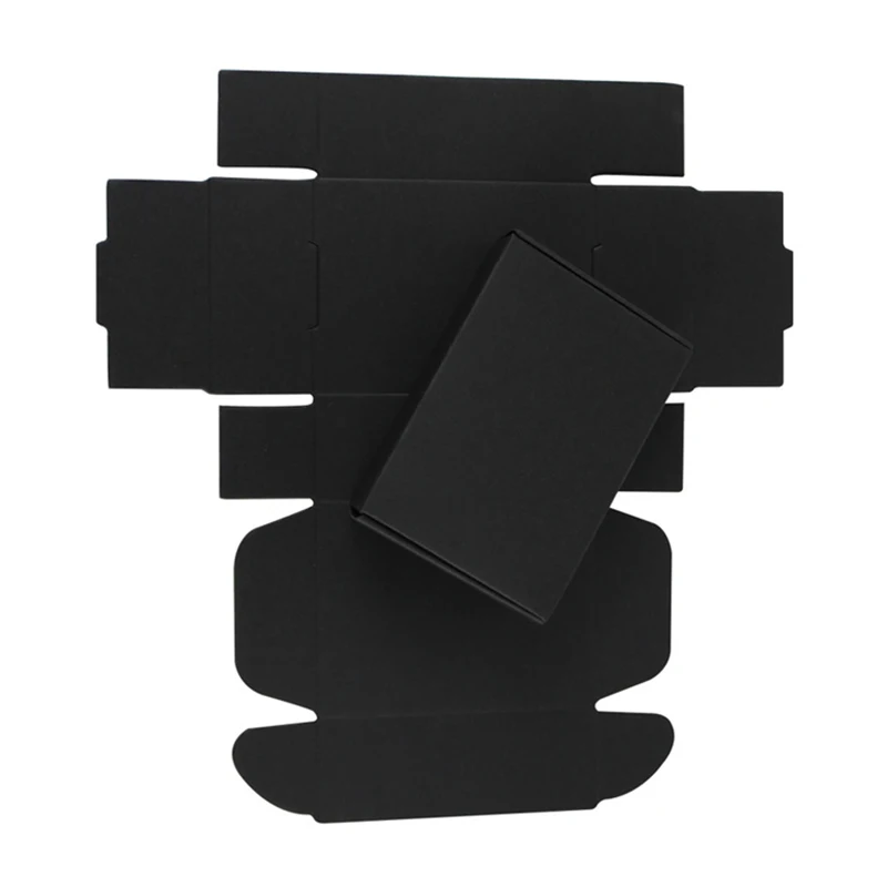 50 قطعة متعددة الوظائف كرافت صندوق ورقي صندوق بني صابون يدوي الصنع صندوق أبيض ورق الحرف لتقوم بها بنفسك هدية صندوق أسود صندوق تغليف مجوهرات