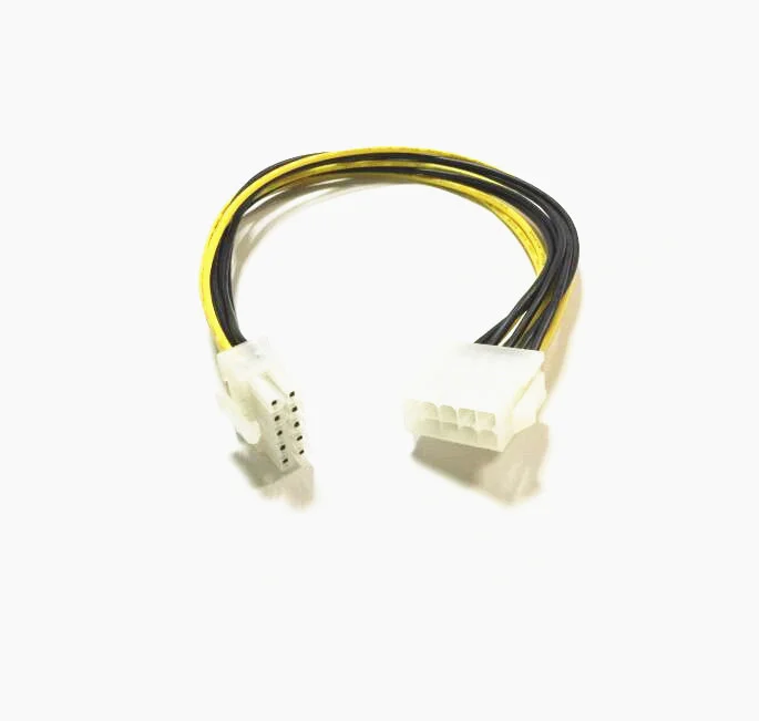 High Qulaity 10pin Male to Female Extension Cable 18AWG Wire CPU 10pin M/F Power Adapter cable 10pin to 10pin 30cm