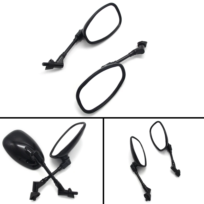 2pcs 10mm Motorcycle Rearview Mirror For Yamaha XJR1300 XJR 1300 FZ6 BT1100 MT-03 VMAX12 VMX12 VMX17 V-MAX XJR400 XJR1200 1200