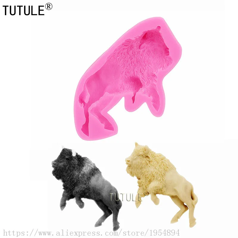 Forma Mao Niu, forma silikonowa krowy, elastyczna forma, ręcznie robiona forma, forma krowy, silikonowa forma push-Shiny Silicone Molds / Keychains mold