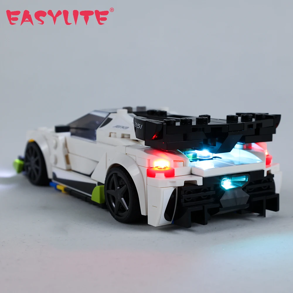 LED Light Set For 76900 Koenigsegg Jesko Speed Champions Toys Building Blocks Bricks Only Lighting Kit NOT Include The Model