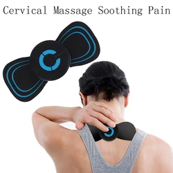 New Ems Mini Electric Massager Stimulator Pain Relief Neck Back Leg Health Care Relaxation Tool Cervical Portable Massage