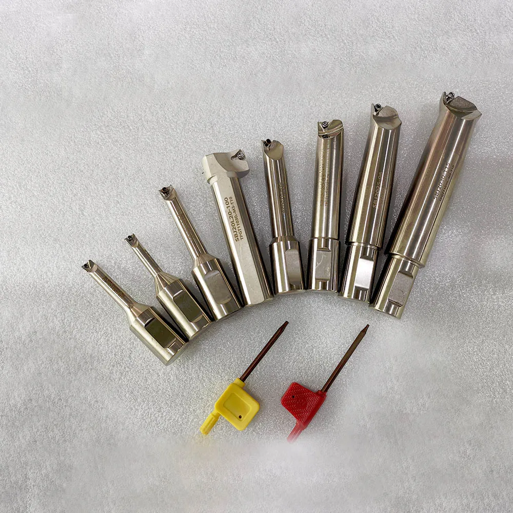 New 8pcs indexable boring bar with 20mm shank for NBH2084 Boring Head 8-280mm boring range + 30pcs inserts for boring bars