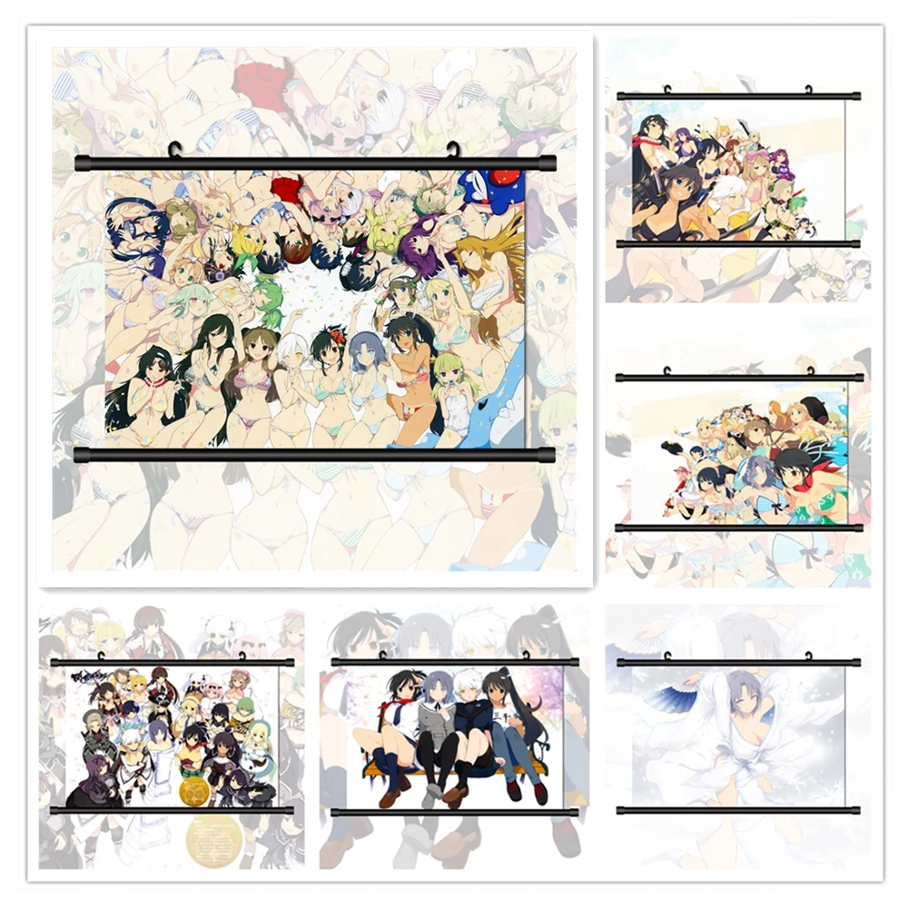 WTQ Senran Kagura Anime Manga Canvas Painting Anime Posters Wall Decor Posters Wall Art Picture for Living Room Decor Home Decor