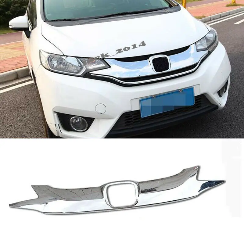 

ABS Chrome Front Grille Grill Decorate Frame For Honda Fit/Jazz 2014 2015 2016