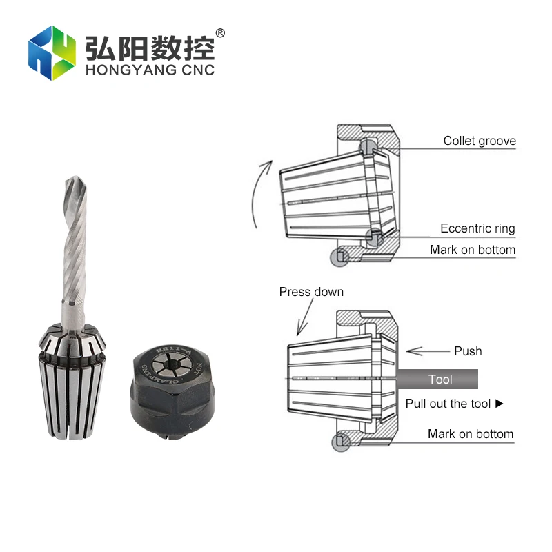 ER11A Spring Collet High Precision Milling Chuck,for CNC milling tool holder Engraving machine spindle motor