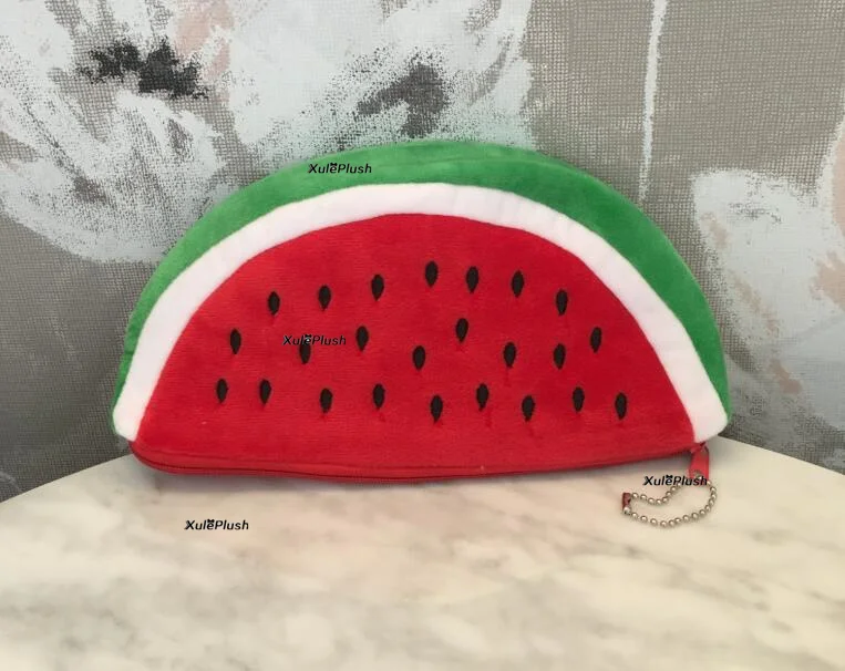 2Colors - Watermelon Plush Toy Toys Bag  , 22CM Approx. Keychain Plush Toy Watermelon Plush Doll