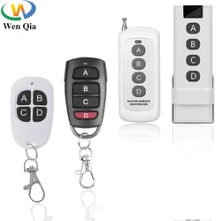 433.92 Mhz Universal Wireless RF Remote Control 4 Buttons Controller For Gate garage door Alarm Receiver included Battery