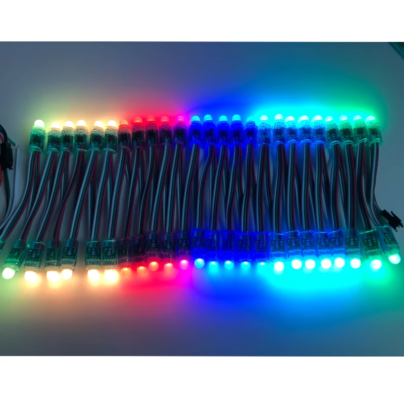 50 szt. WS2811 IC RGB Pixel moduł lampy LED DC5V w pełnym kolorze świetnie nadaje się do dekoracji światła reklamowe wodoodporny IP67