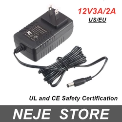 NEJE-adaptador de corriente para máquina de grabado láser, alta potencia, 12V, 3A/2A, accesorios de corte