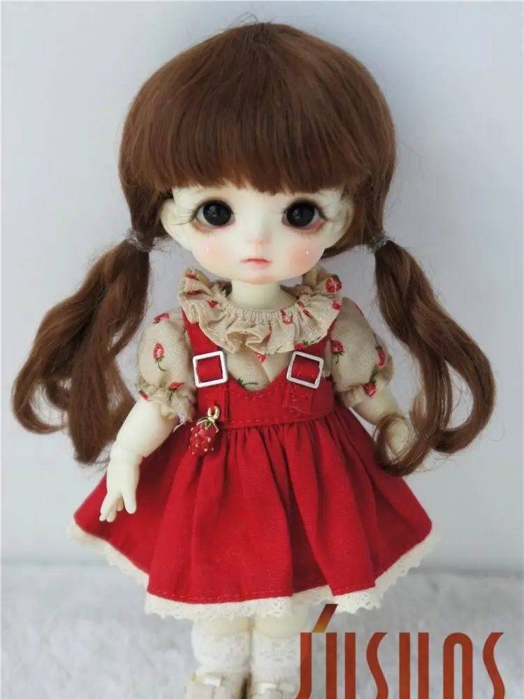 JD357  1/12 1/8 1/6 Cute mohair doll wigs for Size 4-5inch5-6 inch 6-7 inch doll  BJD wigs Fashion doll accessories