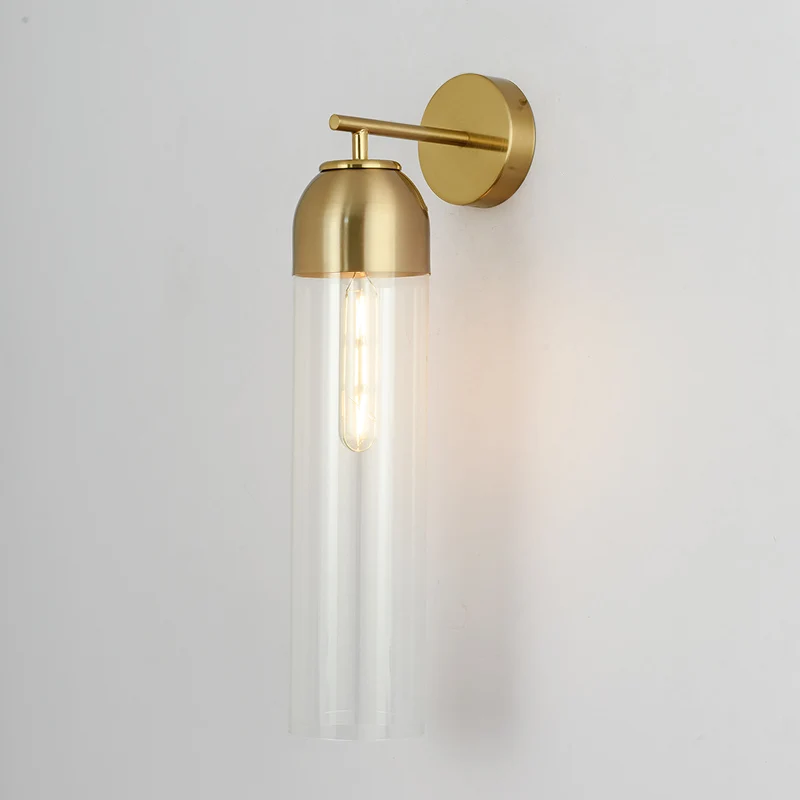 Imagem -05 - Luminária de Parede Moderna Led Luminária de Vidro Dourado com Luzes Nórdicas para Decoração Sala de Estar Quarto Cabeceira Minimalista Cozinha Restaurante