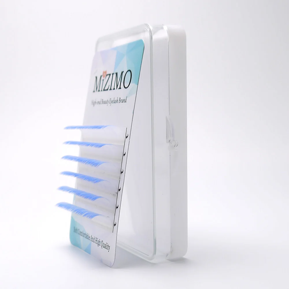 MIZIMO New Color Eyelashes White And Blue Two-color Grafting Eyelashes Individual Eyelash Extensions