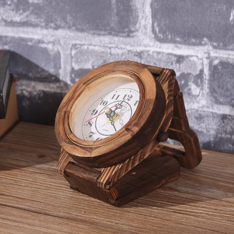 Simple Large Wall Clock Wood Quartz Silent Antique Nordic Retro Wall Clock Vintage Digital Vintage Home Decor Kitchen Saat 2020