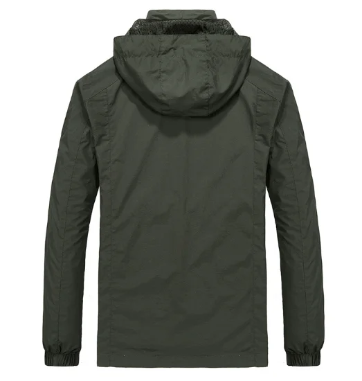 Herren Windbreaker Jacken Military Cargo Mit Kapuze Wasserdicht Wind Breaker Mantel Lässig Männlich Große Größe Kleidung Herbst Jacke Männer