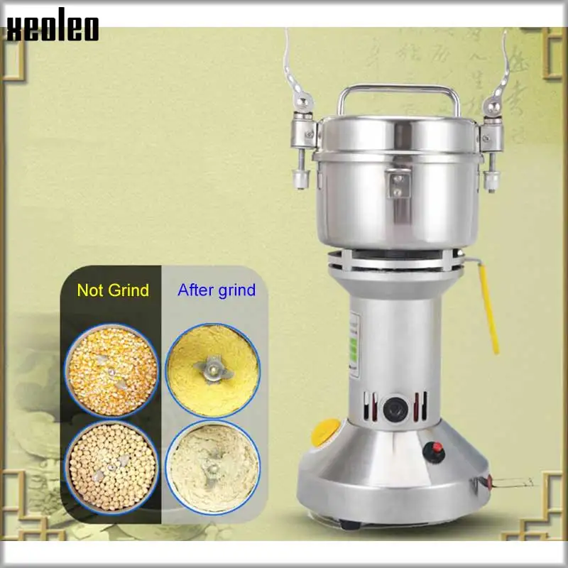 XEOLEO 100g Electric Grinder mill Grain grinder machine Bean Grind machine Stainless steel Grinding herbs powder machine 650W