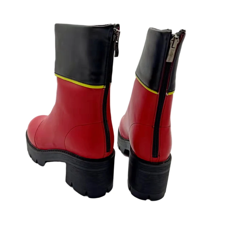 New Anime takt op.Destiny Cosplay Shoes Destiny Red Boots Halloween Carnival Shoes for Women Girls