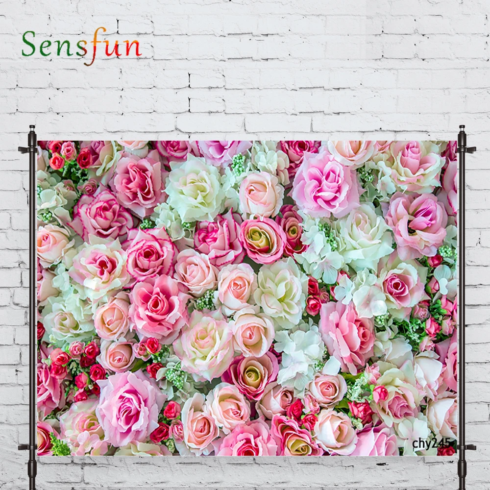 LEVOO Photography Background Flower Rose Valentine's Day Romantic Backdrop For Photo Studio Photocall Vinyl Background