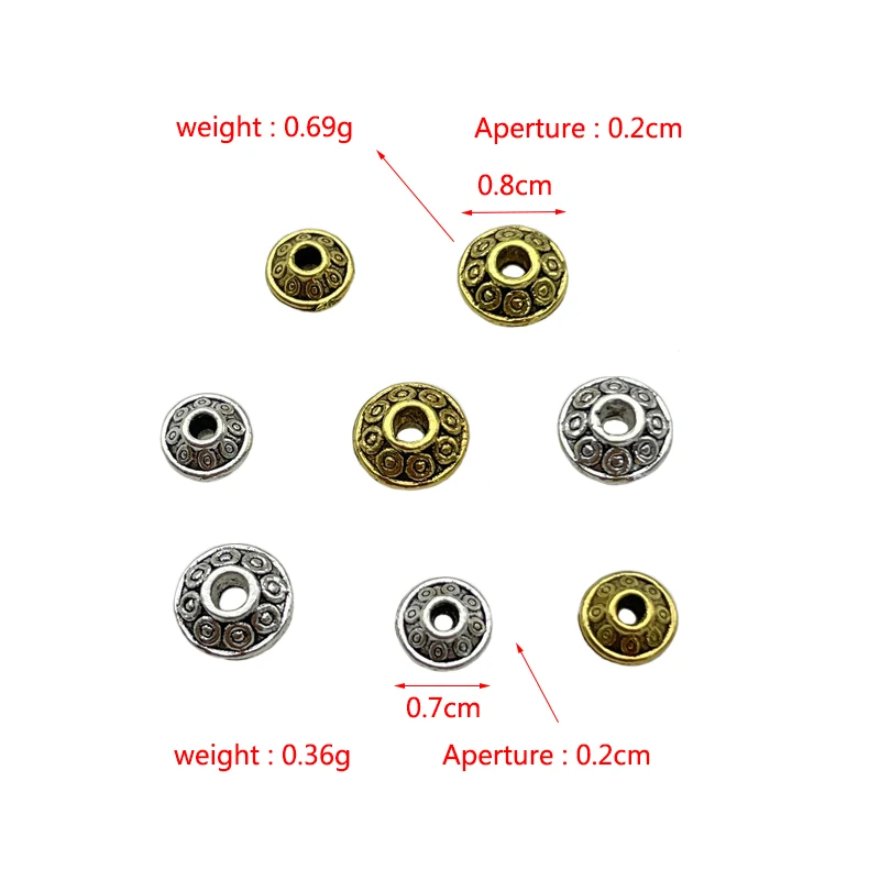 JunKang Charm Discs Separated Beads Loose Fashion Jewelry Making DIY Handmade Bracelets Necklace Earrings Accessories