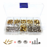180Pcs/set M2 M2.5 M3 Computer Spacing Screws StandOff Spacer Kit Hex head Threaded Pillar Screw