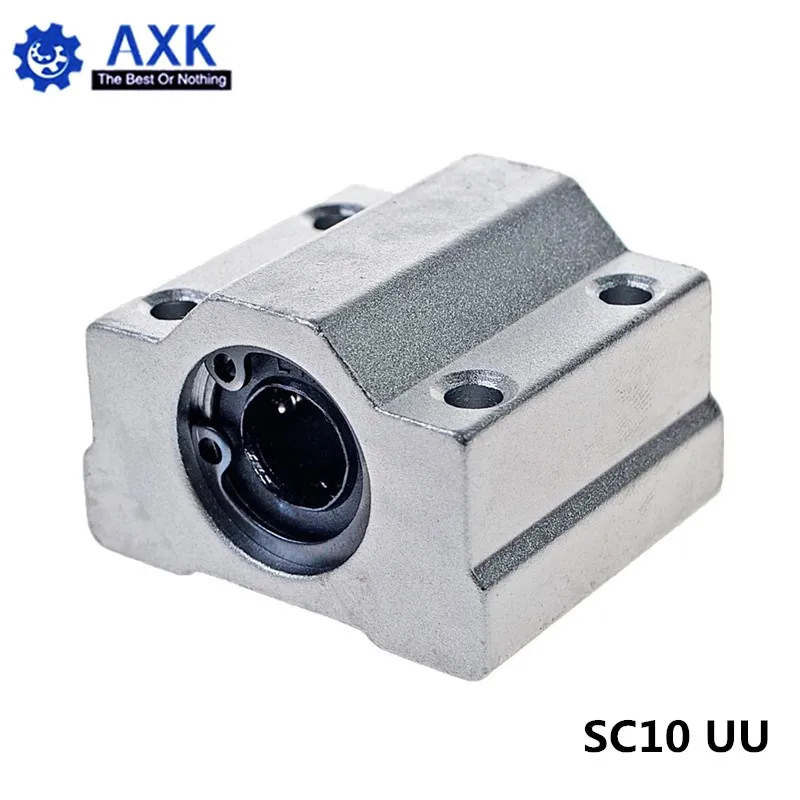 1pc SC10UU SCS10UU 10mm Linear Ball Bearing Block CNC Router with LM10UU Bush Pillow Block Linear Shaft for CNC 3D printer parts