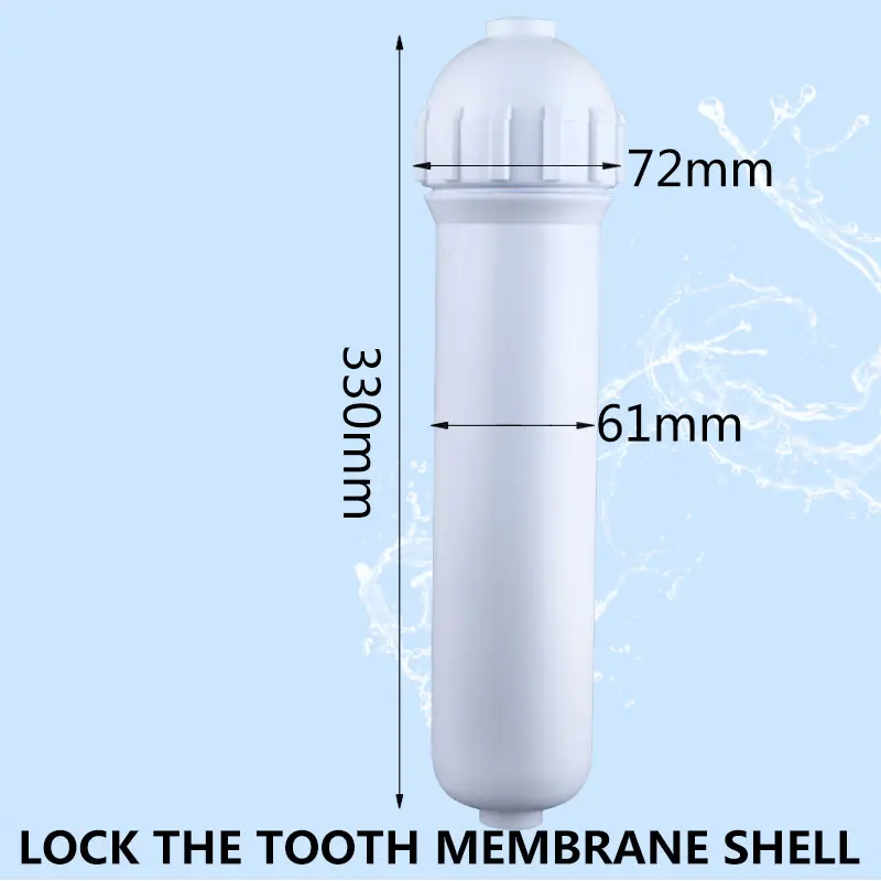 10-inch Straight Tube Filter Housing Locking Core Ceramic Ultrafiltration Water Purifier Membrane Shell Screw 1/4 Filter Bottle