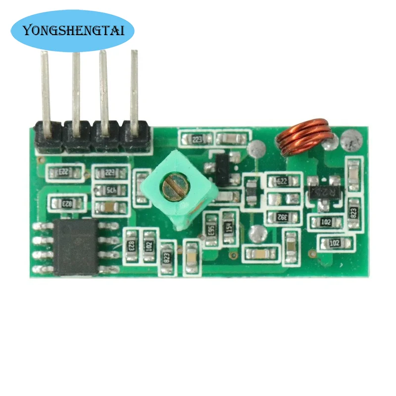 Kit de enlace de transmisor y receptor RF para placa de módulo de voltaje de Módulo de Control Remoto inalámbrico Arduino, 315Mhz, 433 Mhz, 315Mhz, 433 Mhz