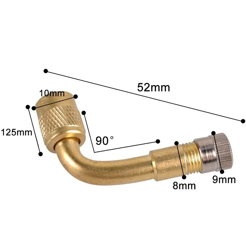 90 Degree Tire Pump Tube, Inflator Nozzle, Extension Nozzle, Elbow, Tire Valve Nozzle, Extension Tube, Pump Nozzle