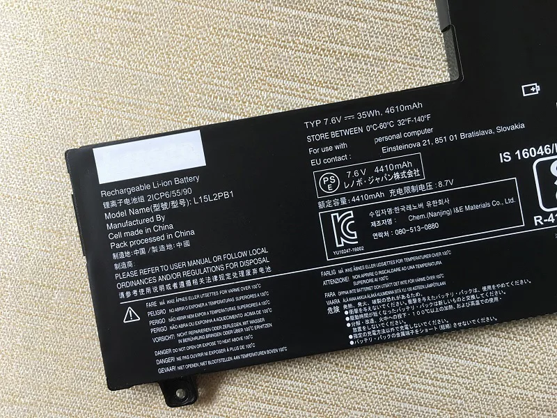 Imagem -05 - Supstone-bateria do Portátil para Lenovo Lenovo Yoga 51014ast 14ikb 14isk 80uk 15ikb 15isk 5b10k84491 L15l2pb1 L15c2pb1 L15m2pb1 Novo
