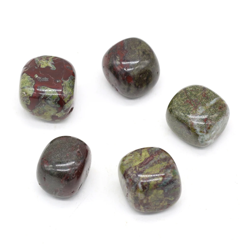 1PC Natural Dragon Blood Stone Ornaments Reiki Heal Irregular Loose Beads Polished Gems Specimen Fish Tank Decoration 20-30MM