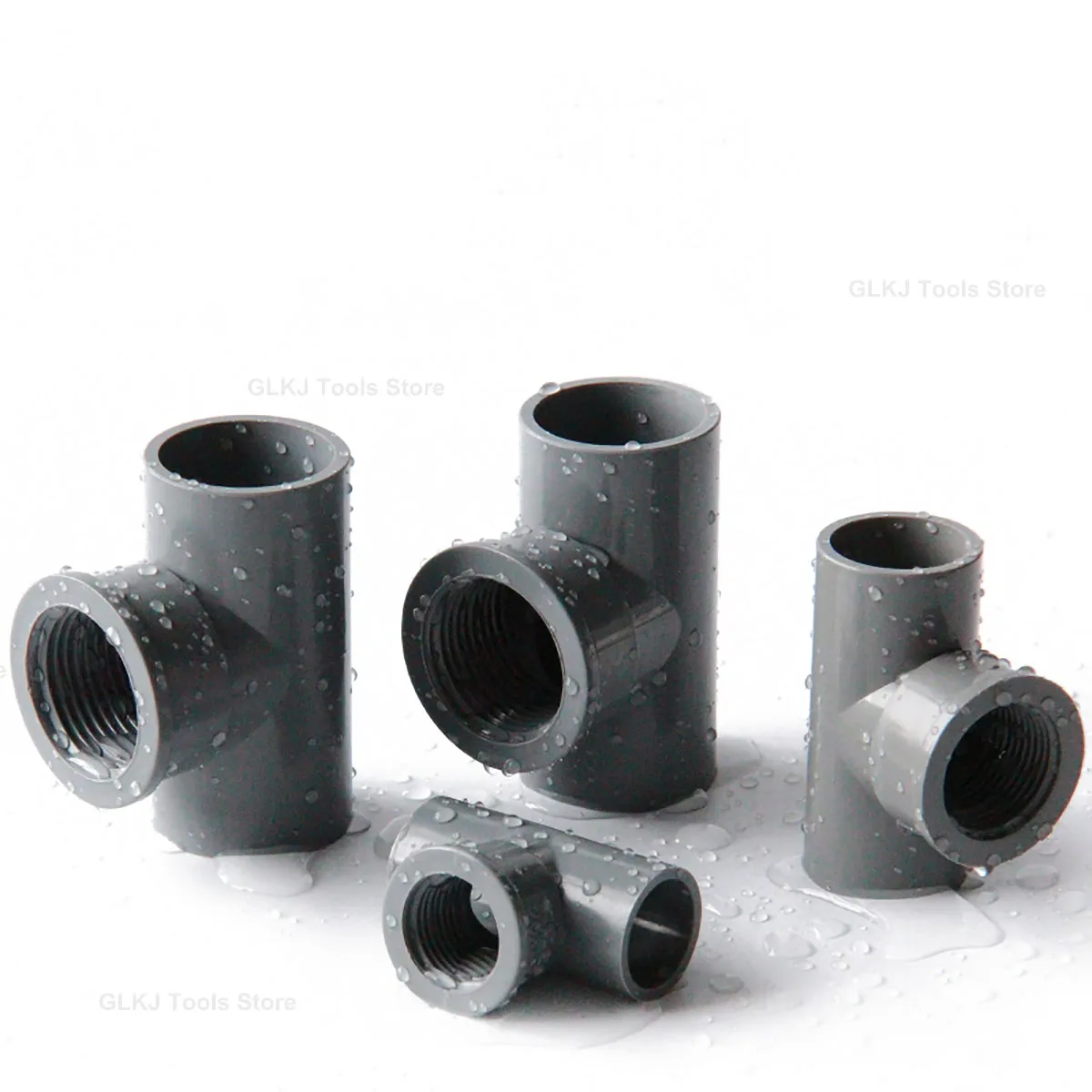 2 pezzi 1/2 "3/4" 1 "PVC filetto femmina connettore a 3 vie connettore irrigazione giardino acquario adattatore per tubo serbatoio di pesce