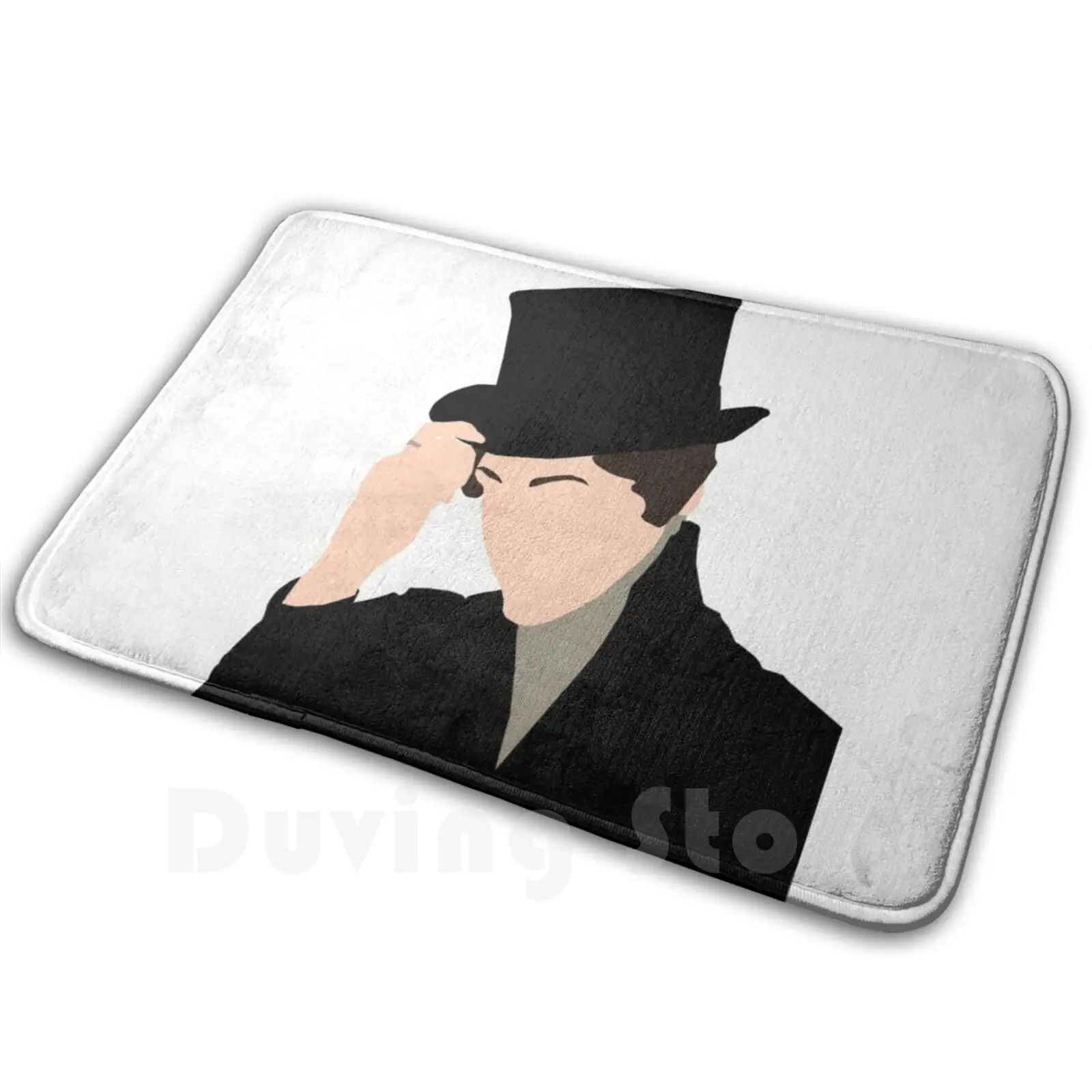 Knight Silhouette #gentlemanjack Carpet Mat Rug Cushion Soft Non-Slip Gentleman Jack Silhouette Hat Lgtbi