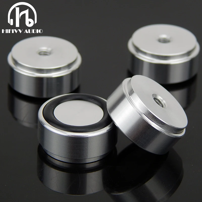 Aluminum feet pads for HIFI audio amplifier Speaker Chassis buffer Absorption Damping Aluminum feet mats 20*10mm
