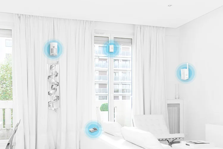 برودلينك اللاسلكية مفتاح فوب عن بعد ل S2/S1/S1C مجموعة إنذار الأمن ، حل المنزل الذكي