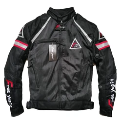 Summer motorcycle riding jacket men's motorcycle mesh thin breathable racing clothing knight clothing with fall prevention