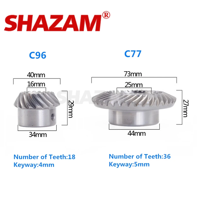 Milling Machine Lifting Gear Turret C77+C96 Spiral Lifting Gear Helical Gear Wholesale Milling Machine Processing Accessories