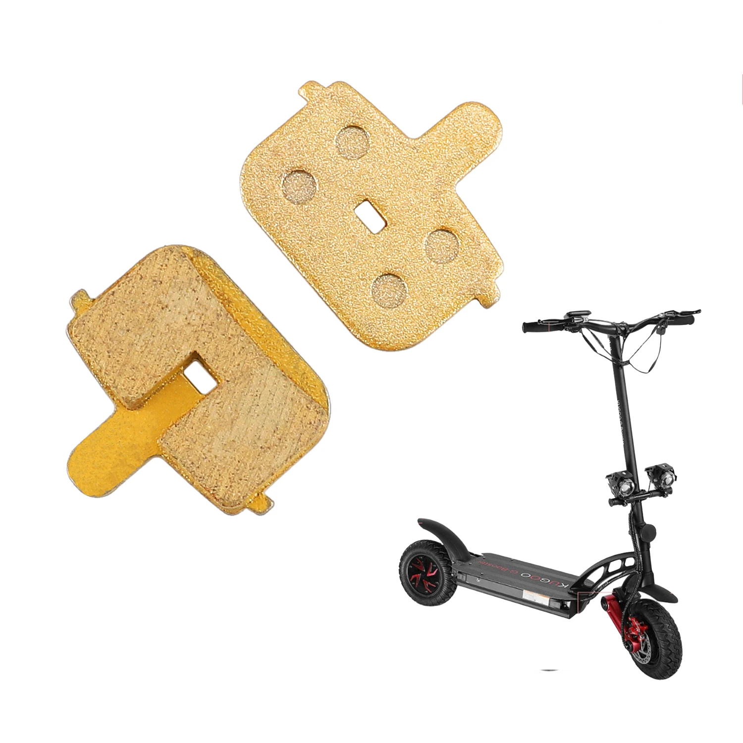 Rectangular Hollow Full-metallic Disc Brake Pad for Kugoo G-booster Scooter Rectangular Hollow All-metal Lining Sheet for TONGLI