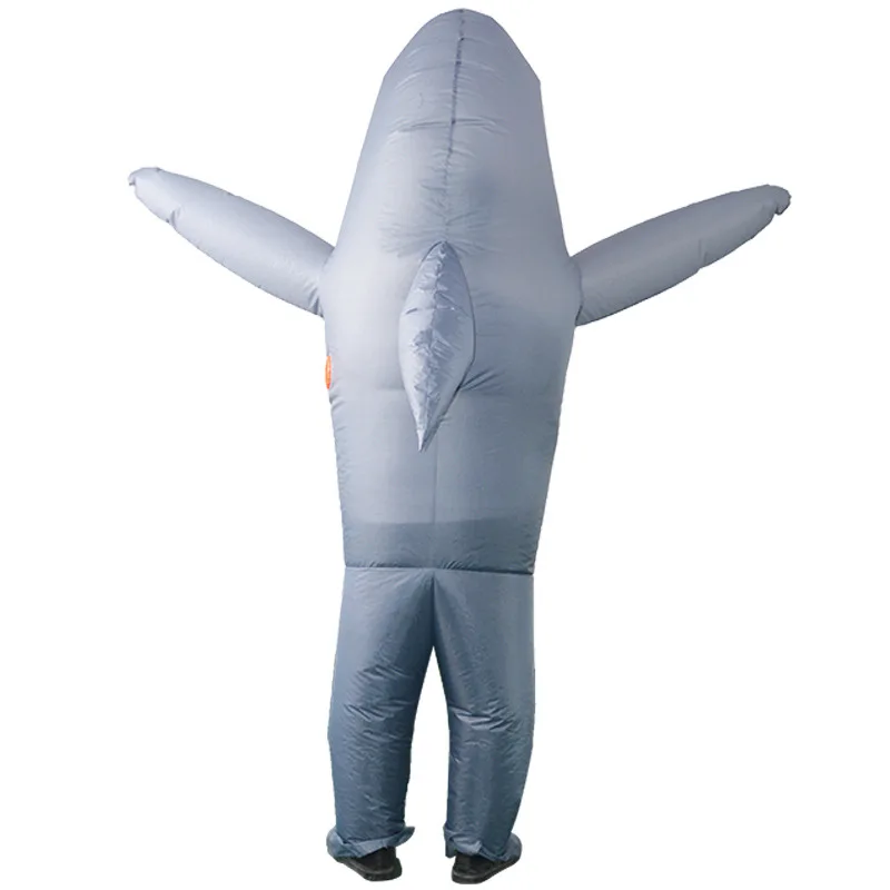 Dolphin Inflatable เครื่องแต่งกายตลกการ์ตูนตุ๊กตาสัตว์ตุ๊กตา Props ฮาโลวีนการ์ตูนสำหรับผู้ใหญ่ชายหญิง