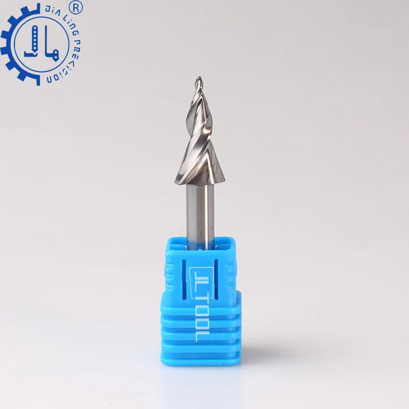 JIALING-Mini brocas de grabado para fresadora de carburo acrílico, 6mm, 12mm, 1 pieza