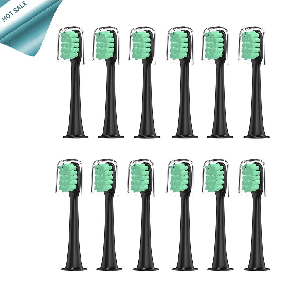 

12PCS +cap Electric Toothbrush Sonic Brush for xiaomi Soocas X3 X1 Ultrasonic Whitening Wireless Oral Hygiene Tooth Brush Adult