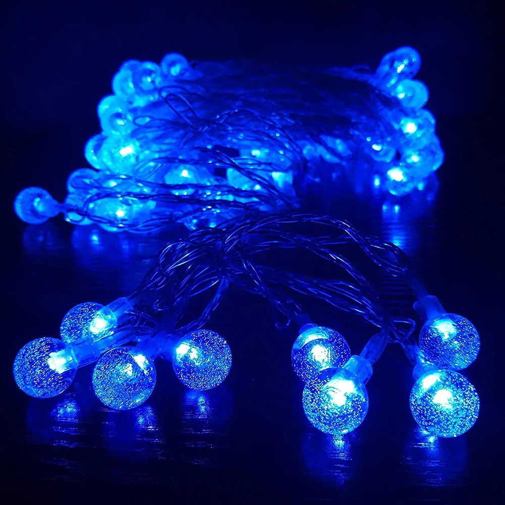 10M USB LED Globe String Lights Crystal Bubble Ball Fairy Lights Remote Timer Ambient Lighting Home Xmas Halloween Party Decor